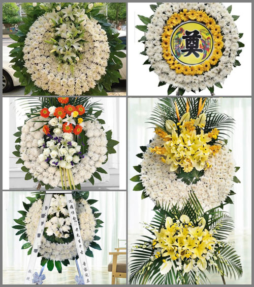 安徽蚌埠市怀远县褚集镇洄西村花圈速递